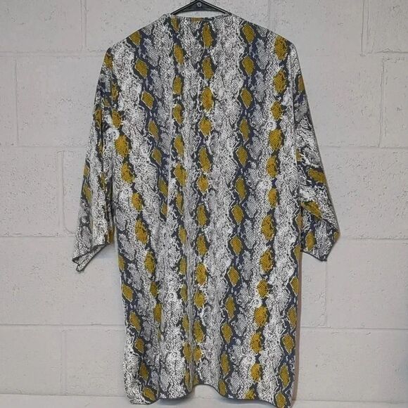 Allison Joy Snakeskin Print Duster Cardigan Shawl Size XS/S - Picture 5 of 5